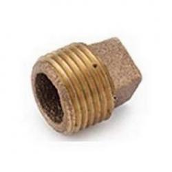 1" M PLUG BRASS NL