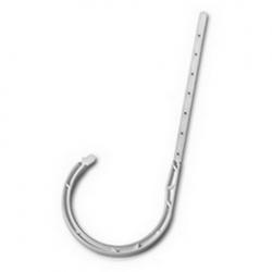 3" DWV J HOOK WHITE