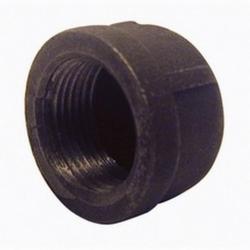 3/8" F CAP BLACK IRON