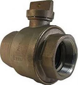 11/4" CURB STOP FXF W/DRAIN NL