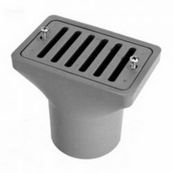 2x4 DECK GUTTER DRAIN ASSY GRAY