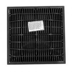 9X9 FRAME & GRATE BLACK WW