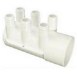 2"SxDEAD END MANIFOLD /6PORT 3/4