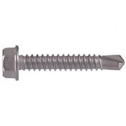 100PK SELF DRILL SCREW 12X1 SS