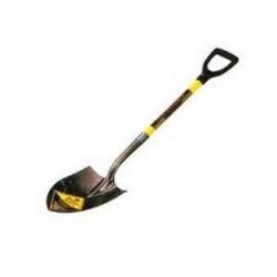 ROUND POINT SHOVEL W/FBG D-HAND
