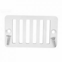 2x4 DECK GUTTER DRAIN GRATE WHT