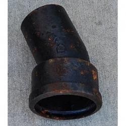 3" SNGL HUB 221/2 ELL CAST IRON