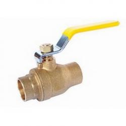 1/2" CXC BALL VALVE BRASS LEADED