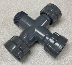 1" SWxMxSWxSW MANIFOLD CROSS PVC