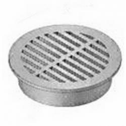 6" ROUND PLASTIC GRATE GRAY NDS