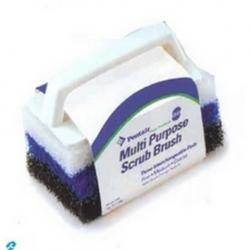 SCRUB BRUSH WITH 3 PADS #650