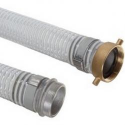 2X20 CLEAR SUCTION HOSE W/CPLG