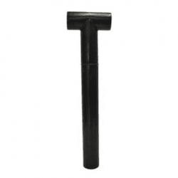 2" TERMINATE TEE BLACK INNOFLUE