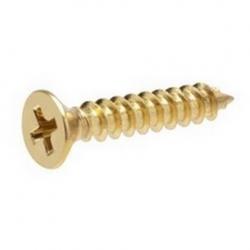 50PK BRASS WOOD DECK SCREW