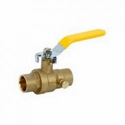 1/2" CXC BALL VALVE W/DRAIN BRS
