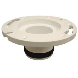 3" Inside Pipe Closet Flange w/ Fixed PVC Ring - Gasket Seal Design