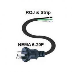 8' POWER CORD 12GA 220V W/PLUG