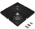 12X12 FRAME&GRATE BLACK AQUASTAR