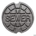 CAST IRON ADJ VALVE BOX -"SEWER"