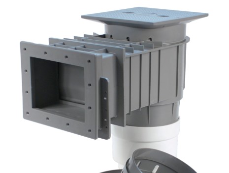 2"SMALL VINYL SKIMMER WW GRAY