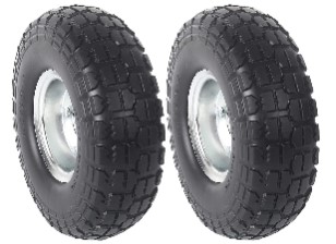 2PK SOLID RUBBER HAND TRUCK TIRE