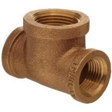 3/4X3/4X1 FXFXF TEE BRASS NL