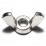 WING NUT STAINLESS 1/4