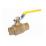 1" CXC BALL VALVE BRASS LEADED