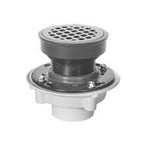 6"RND CI DRAIN X 4"PVC BODY ZURN