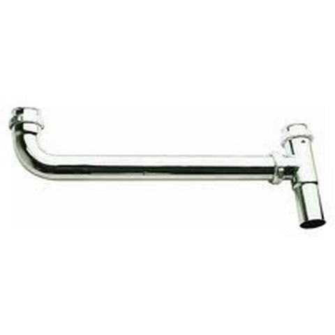 11/2" TUBULAR END OUTLET CHROME