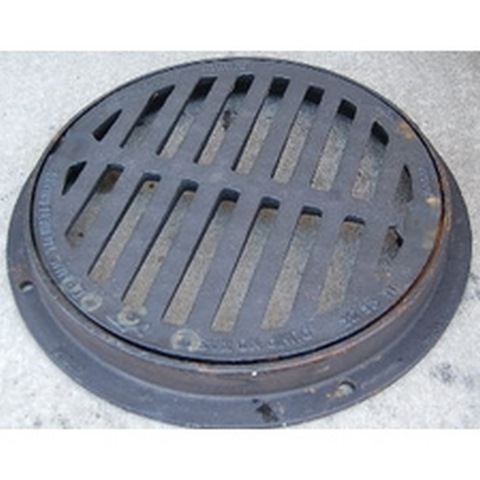 3x24 CAST IRON LD FRAME & GRATE