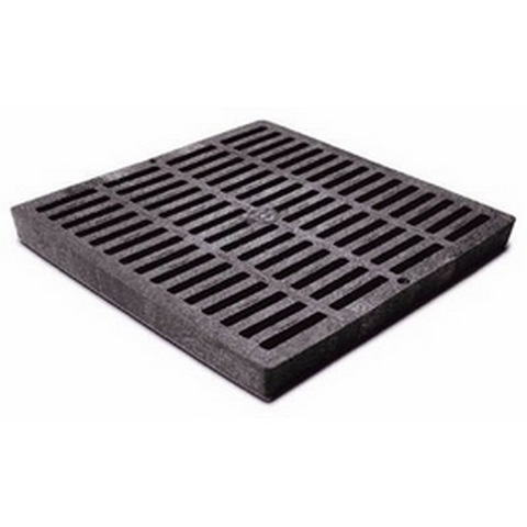 12X12 PLASTIC GRATE BLACK NDS