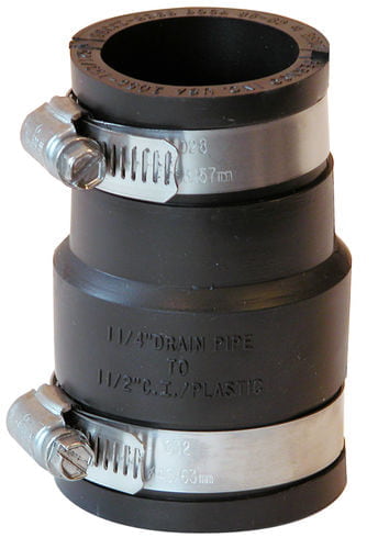 2" X 11/2" Flexible Coupling (Cast Iron or PVC to Cast Iron or PVC)