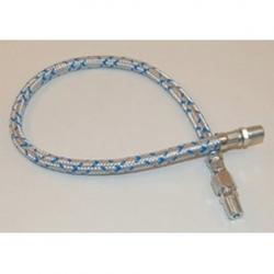 1/4" X 24" STEEL FLEX OIL LINE