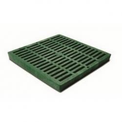 12X12 PLASTIC GRATE GREEN NDS