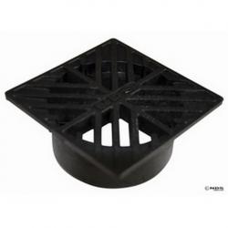 4X4 GRATE X 4" PIPE BLACK NDS