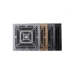 12X12 FRAME & GRATE DK GRAY CMP